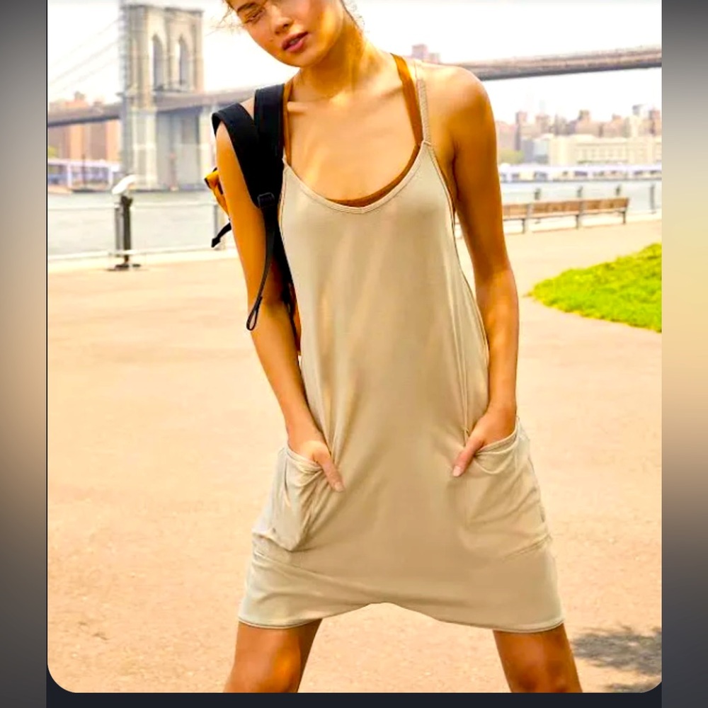 Free people Hot Shot Romper Kelp (Taupe) M